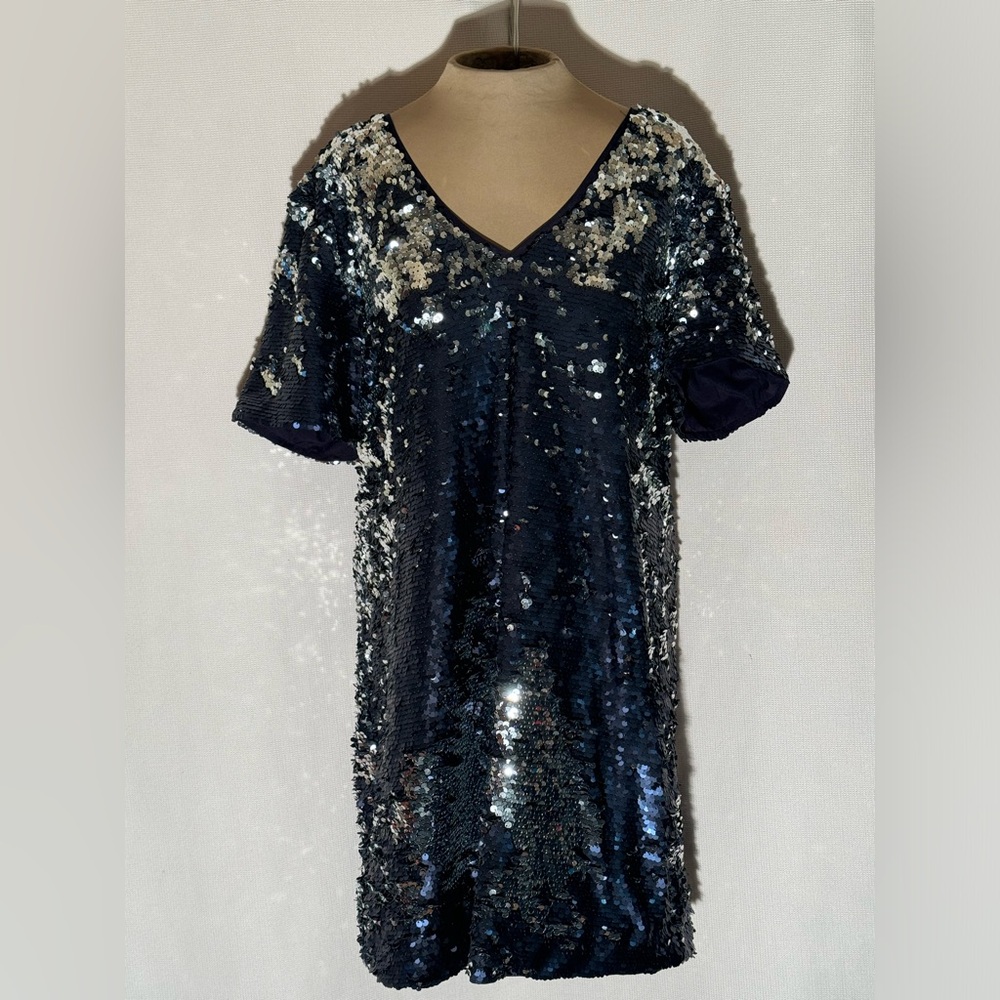 1 State Blue Silver dress large